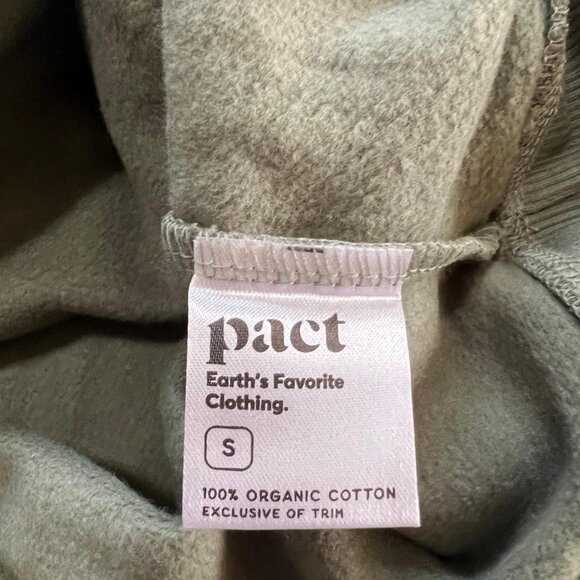 Pact Unisex Green Hoodie Sweatshirt Organic Cotton Size S NWT - Picture 4 of 4